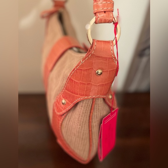 NWT Valentino Crocodile Raffia Hobo Bag - Picture 6 of 10